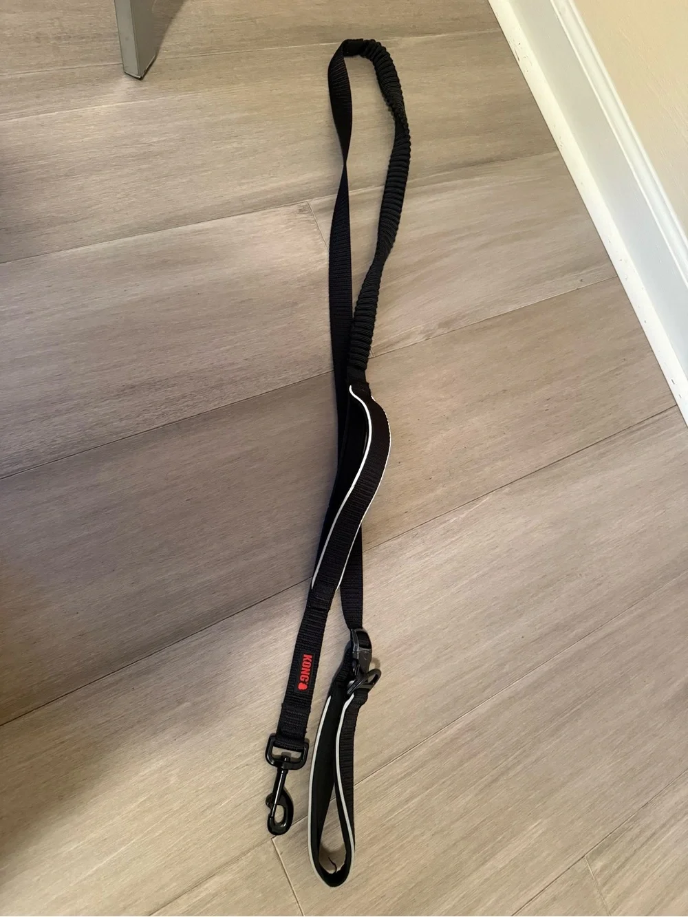 Kong Black Reflective Padded Dog Harness with Matching Leash